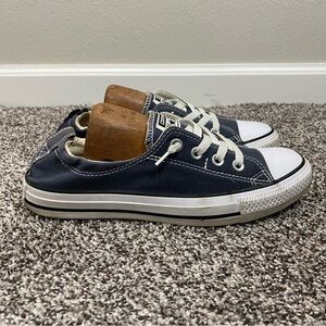 Converse All Star Shoreline Navy Blue and White Sneakers Women’s Size 8.5
